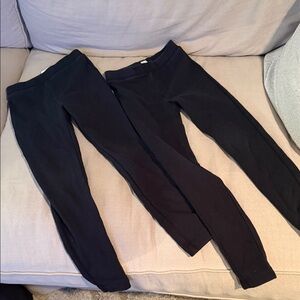 Crewcuts Black Leggings size 8 (two pairs)